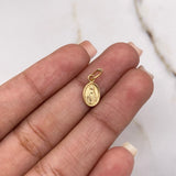 Dije Virgen Milagrosa 0.25gr / 1.5cm / Troquelado Oro Amarillo &