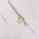 Dije Virgen Guadalupe 0.35gr / 1.5cm / Troquelado Oro Amarillo &