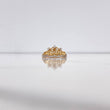 Anillo Princesa 2.15gr / T6 1/2 / Circones Blancos Oro Amarillo $