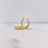 Candongas Serpiente 1.15gr / 1.5cm / Textura Oro Amarillo $