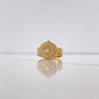 Anillo Correa Corona RX 5.85gr / T7 3/4 / Circones Blancos Oro Amarillo $