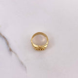 Anillo Correa Corona RX 6.6gr / T6 / Circones Blancos Oro Amarillo $