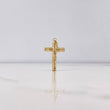 Dije Cruz Cristo 1gr / 3cm / Baston Liso Oro Amarillo $