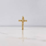 Dije Cruz Cristo 0.95gr / 3cm / Liso Oro Amarillo &