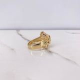 Anillo Indio 9.15gr / T10 / Circones Colores Oro Amarillo $