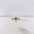 Anillo Halo 2.3gr / T8 / Circones Verde Blancos Oro Amarillo $