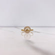 Anillo Corona RX 1.75gr / T6 3/4 / Circones Blancos Oro Amarillo $