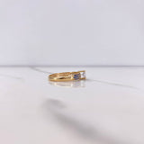 Anillo Oso Ts 1.95gr / T7 / Circones Azules Blanco Oro Amarillo $