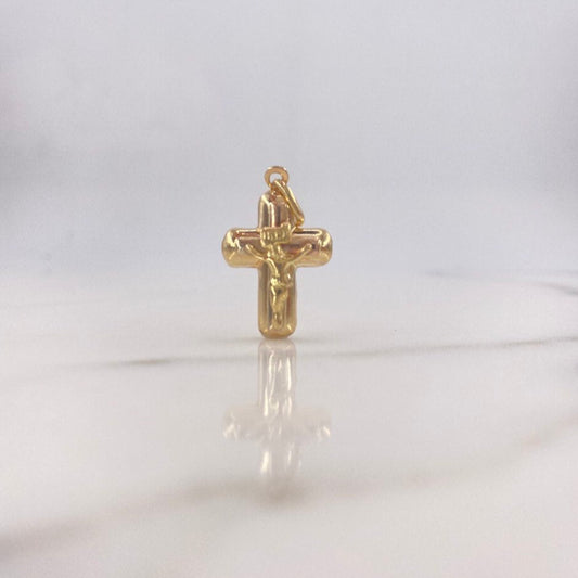 Dije Cruz Cristo 1.6gr / 2.2cm / Oro Amarillo $