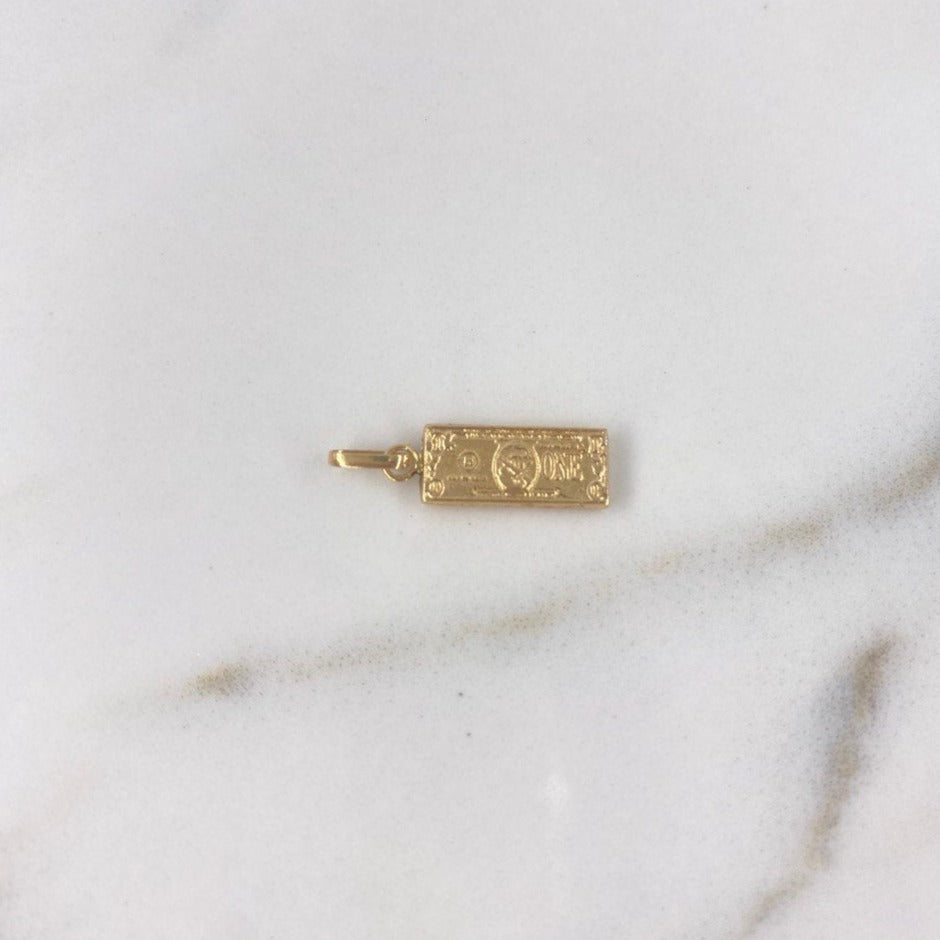 Dije One Dolar 0.55gr / 2.2cm / Oro Amarillo $