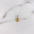 Dije Marco Letra V 0.4gr / 1.5cm / Liso Oro Amarillo $