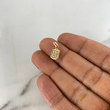 Dije Marco Letra R 0.35gr / 1.5cm / Liso Oro Amarillo $