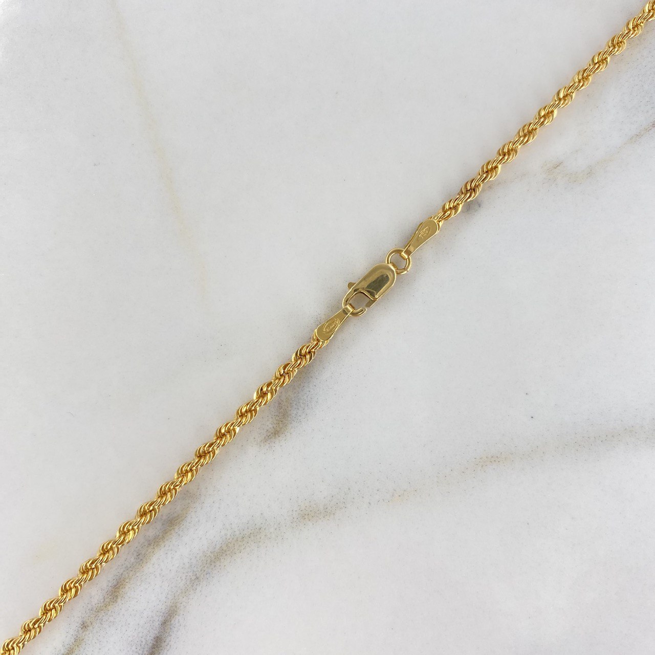 Cadena Lazo 3.6gr / 60cm / 2.25mm Oro Amarillo +3 $