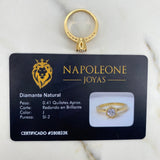 Anillo Solitario 4.3gr / T6 / Diamante 41pts Oro Amarillo (Joya) $