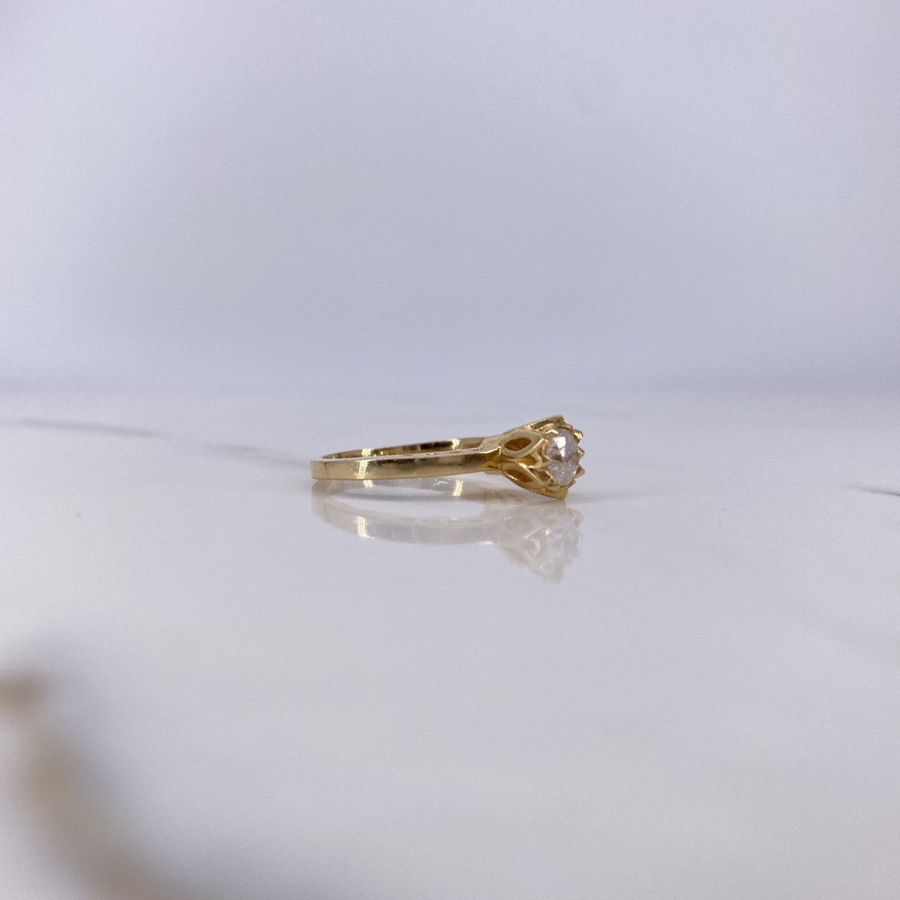 Anillo Solitario 4.3gr / T6 / Diamante 41pts Oro Amarillo (Joya) $