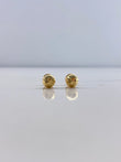 Topos Bola 0.8gr / 6mm Diamantada Oro Amarillo &