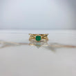 Anillo Solitario 3.9gr / 7 1/4 / 2.5cm / Glamurosa Esmeralda 65pts Oro Amarillo (Joya) $