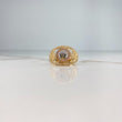 Anillo Sello RX 6.60gr / 9 3/4 / Circones Blancos Tres Oros &