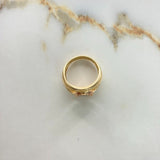 Anillo Sello RX 6.60gr / 9 3/4 / Circones Blancos Tres Oros &