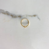 Anillo Solitario Olivo 1.3gr / T6 / Seis Garras Circon Blanco Oro Amarillo &