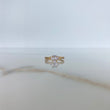 Anillo Solitario Churumbela 1.9gr / T5   / Circones Blancos Oro Amarillo &