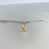 Anillo Amor 1.6gr / T7 1/2 / Circones Blancos Oro Amarillo &