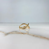 Anillo Infinito 2.25gr / T7 1/4 / Oro Amarillo &