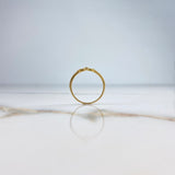 Anillo Cruz 1.75gr / T7 / Circones Blancos Oro Amarillo &