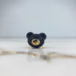 Anillo Oso  8.3gr / T7 1/4 / Circones Negros Verdes Oro Amarillo &