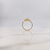 Anillo Oso 1.85gr / T5 3/4 / Circones Blancos Azules Oro Amarillo $