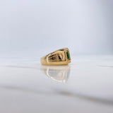 Anillo Halo 8.7gr / T10 1/4 / Circones Blancos Verde Oro Amarillo $