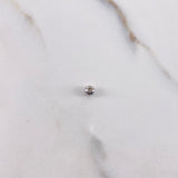 Bola Lisa 0.08gr / 4mm Oro Blanco $