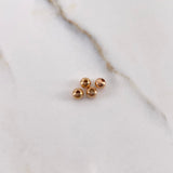 Bola Lisa 0.08gr / 4mm Oro Rosa $