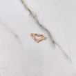 Herraje Silueta Corazón 0.5gr / 1.7cm / Liso Oro Rosa $