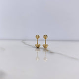 Topos Bola 4mm 0.55gr / Diamantados Oro Amarillo $