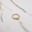 Anillo Solitario 2.45gr / T6 3/4 / Circon Blanco Oro Amarillo $