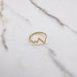 Anillo Linea De Vida 1gr / T6 3/4 / Oro Amarillo $