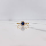 Anillo Halo 1.85gr / T5 1/2 / Circones Blancos Azul Oro Amarillo $