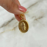 Dije Virgen Guadalupe 1.5gr / 3.2cm Troquelado Oro Amarillo