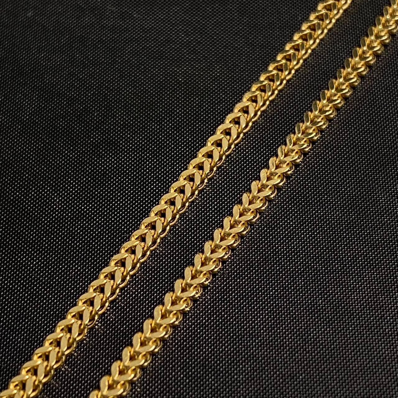 Cadena Franco 6.3gr / 60cm / 1.75mm  Oro Amarillo +4 &