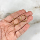 Candongas Mini Aro 0.65gr / 1.5cm / Oro Amarillo ©