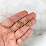 Candongas Mini Aro 0.5gr / 1.3cm / Oro Amarillo ©
