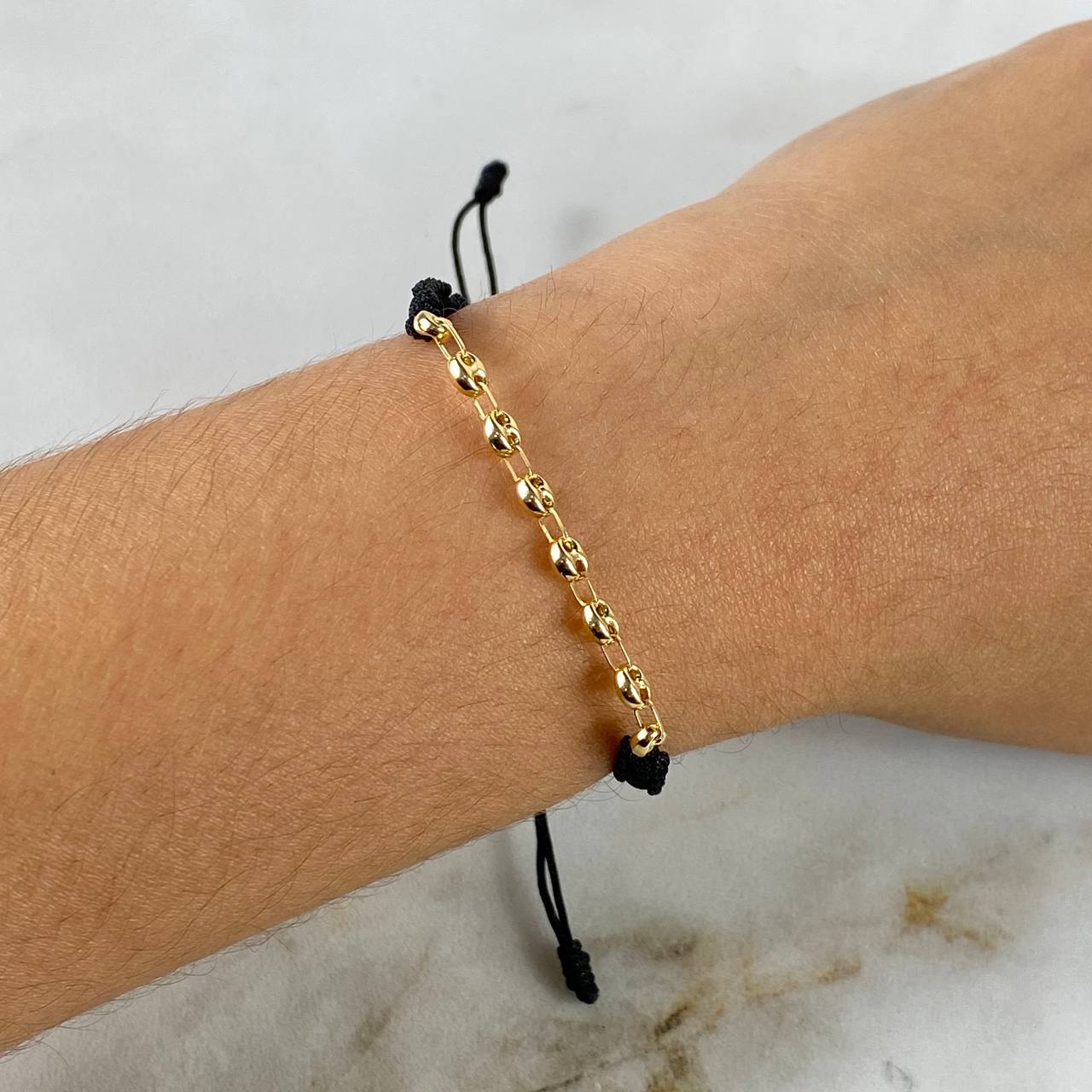 Pulsera Tejida GC 0.35gr / 3.3mm Personalizada Oro Amarillo (Oferta)