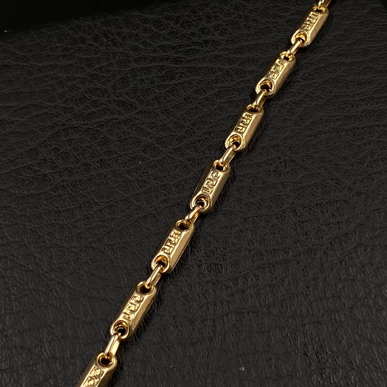 Pulso Rustico Tribal 5.3gr / 20cm / 4.6mm Oro Amarillo &