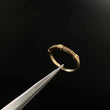 Anillo Tornillo 2.05gr / T6 1/2 Circones Blancos  Oro Amarillo&