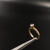 Anillo London  2.85gr / T8 / Solitario Circones Blancos  Oro Amarillo&