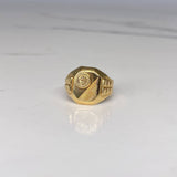 Anillo Sello RX 3.6gr / T9 1/4 Liso  Oro Amarillo$