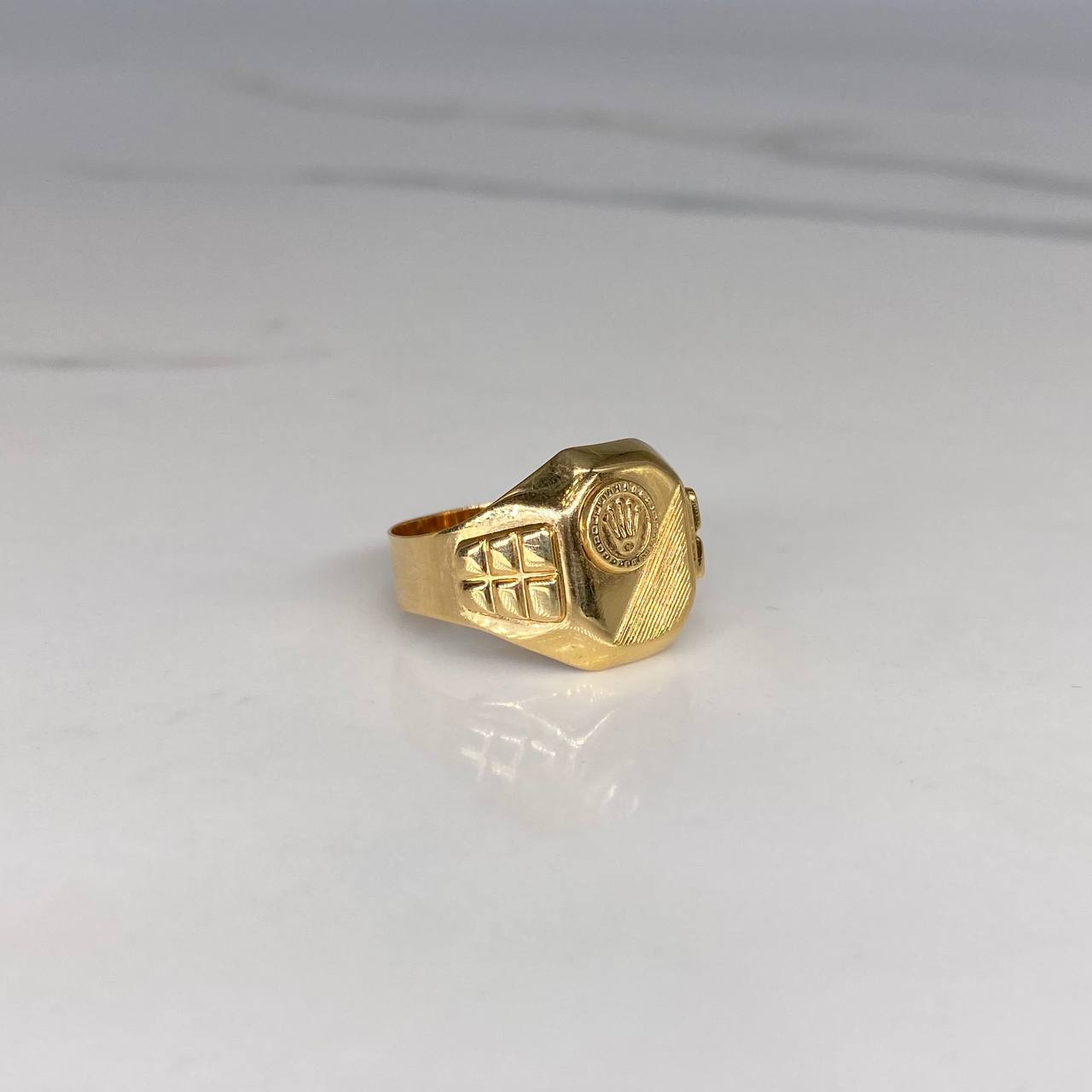 Anillo Sello RX 3.7gr / T9 1/2 Liso Oro Amarillo$