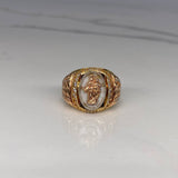 Anillo Virgen del Carmen  11.65gr / T10 3/4 / Tres Oros$