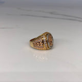 Anillo Virgen del Carmen  11.65gr / T10 3/4 / Tres Oros$